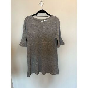 BCBG Generation size medium gray dress with bell sleeves